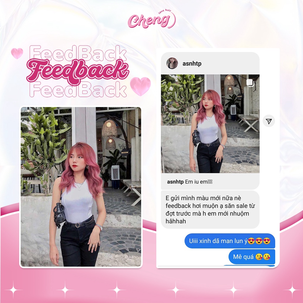 Thuốc Nhuộm Tóc Màu HỒNG ĐÀO - HỒNG ANH ĐÀO | Chenglovehair, Chenglovehairs