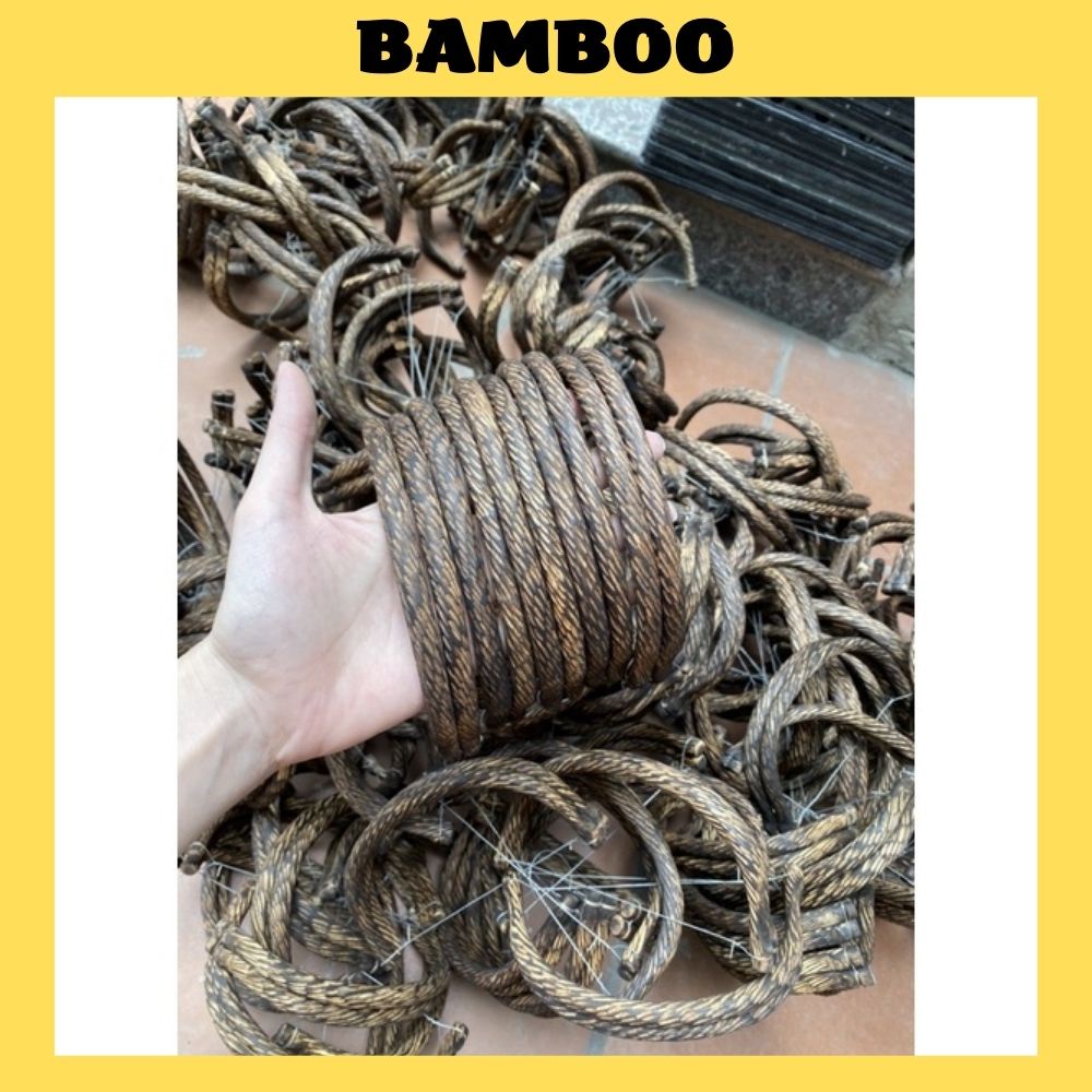 Cầu thẳng, cầu góc mây (1đôi) cho lồng chim loại đẹp - Phụ kiện lồng chim Bamboo