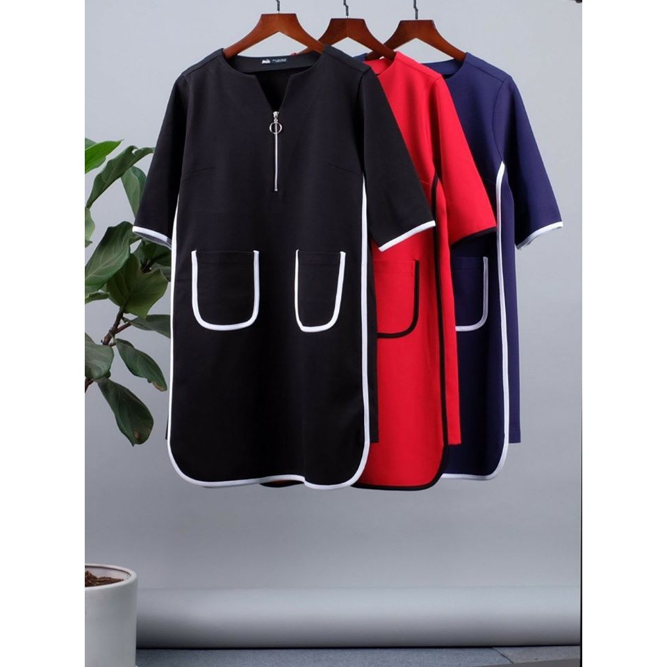 Đầm xuất thun PC cotton size S M giá 160K