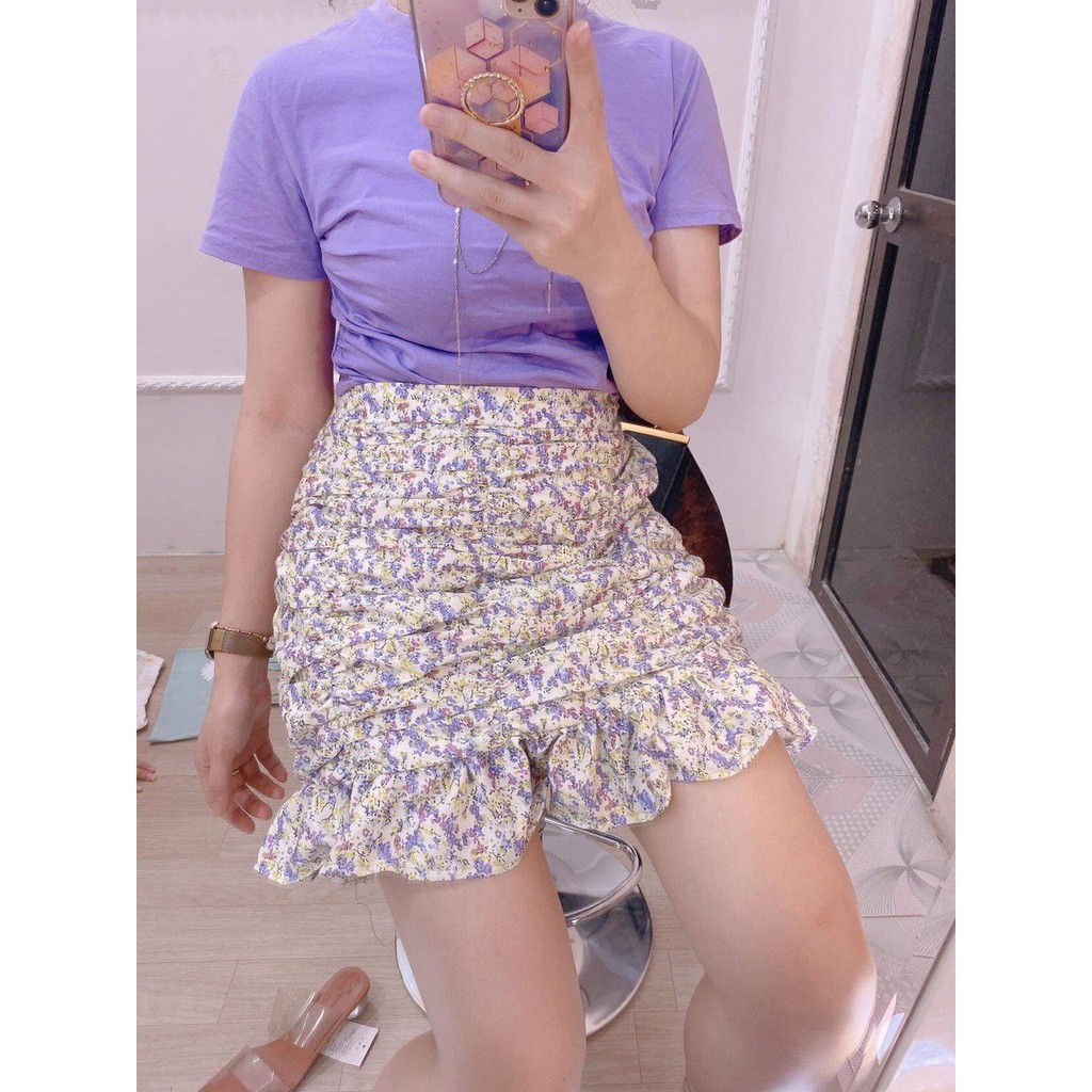 Chân Váy Nhúm Bồng Chân Bèo Chân Váy Trước Cạp Phẳng Sau Đánh Chun Sau Đánh Chun Hot Trend | BigBuy360 - bigbuy360.vn