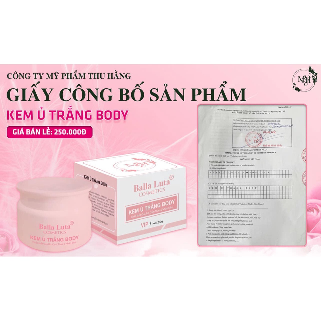 Kem Ủ Trắng Body Balla Luta Chính Hãng - 8936144070192