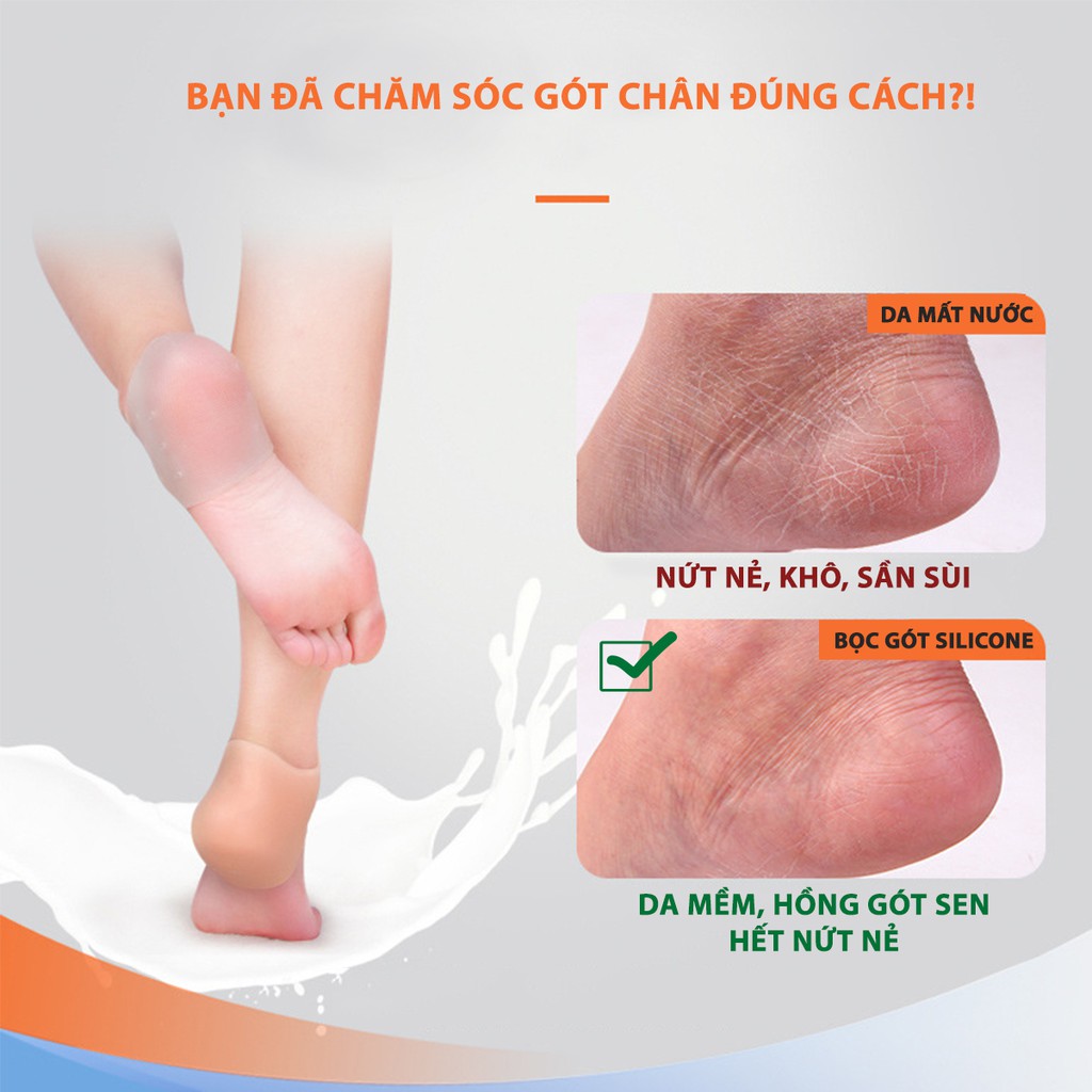 Lót cao su bảo vệ gót chân, chống thốn gót và bảo vệ chân - miếng lót gót chân cao su