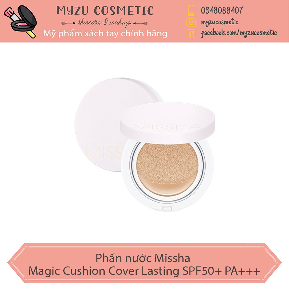 Phấn nước Missha Magic Cushion Cover Lasting SPF50+ PA+++