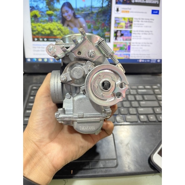 Bình xăng con Ex135 5số/Chế hoà khí Ex135