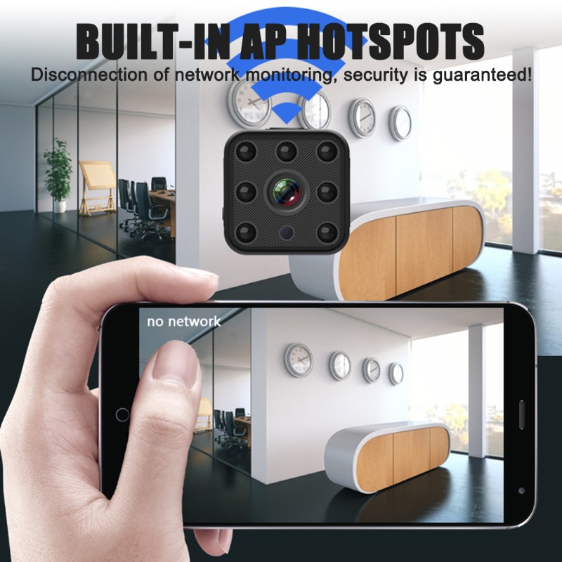 Camera Giám Sát Điều Khiển Từ Xa Mini WiFi Có Tầm Nhìn Ban Đêm
