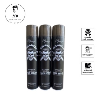 Gôm, keo xịt tóc bucanner barber 320ml tạo kiểu, giữ nếp cho tóc. hàng chính hãng