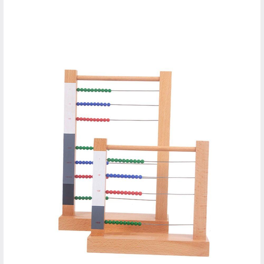 RAINBOW Bàn Tính Hạt Đồ Chơi Dạy Học Theo Phương Pháp Montessori