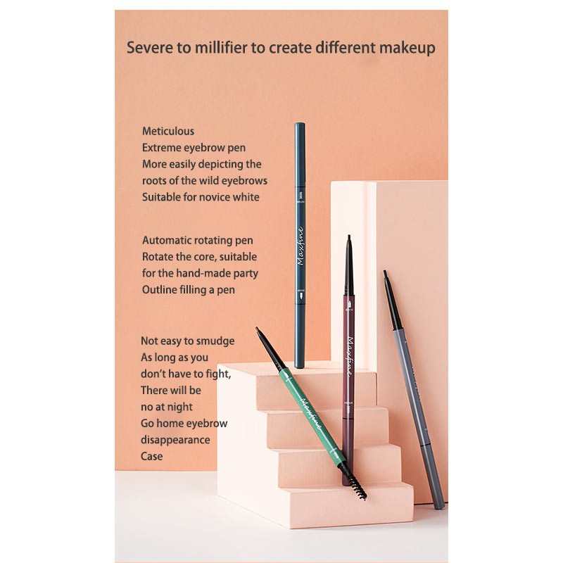 Chì kẻ lông mày hai đầu chống thấm nước và mồ hôi màu sắc tự nhiên phù hợp cho người mới tập trang điểm | BigBuy360 - bigbuy360.vn