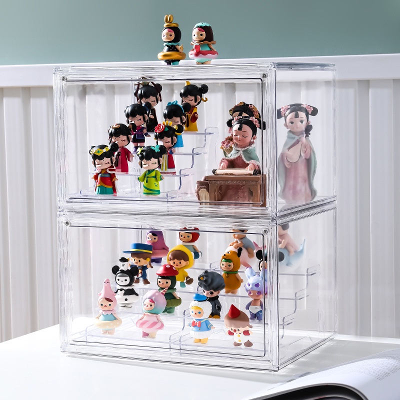 Hộp Đựng Giày Bằng Acrylic Trong Suốt Có Thể Mở Thủ Công