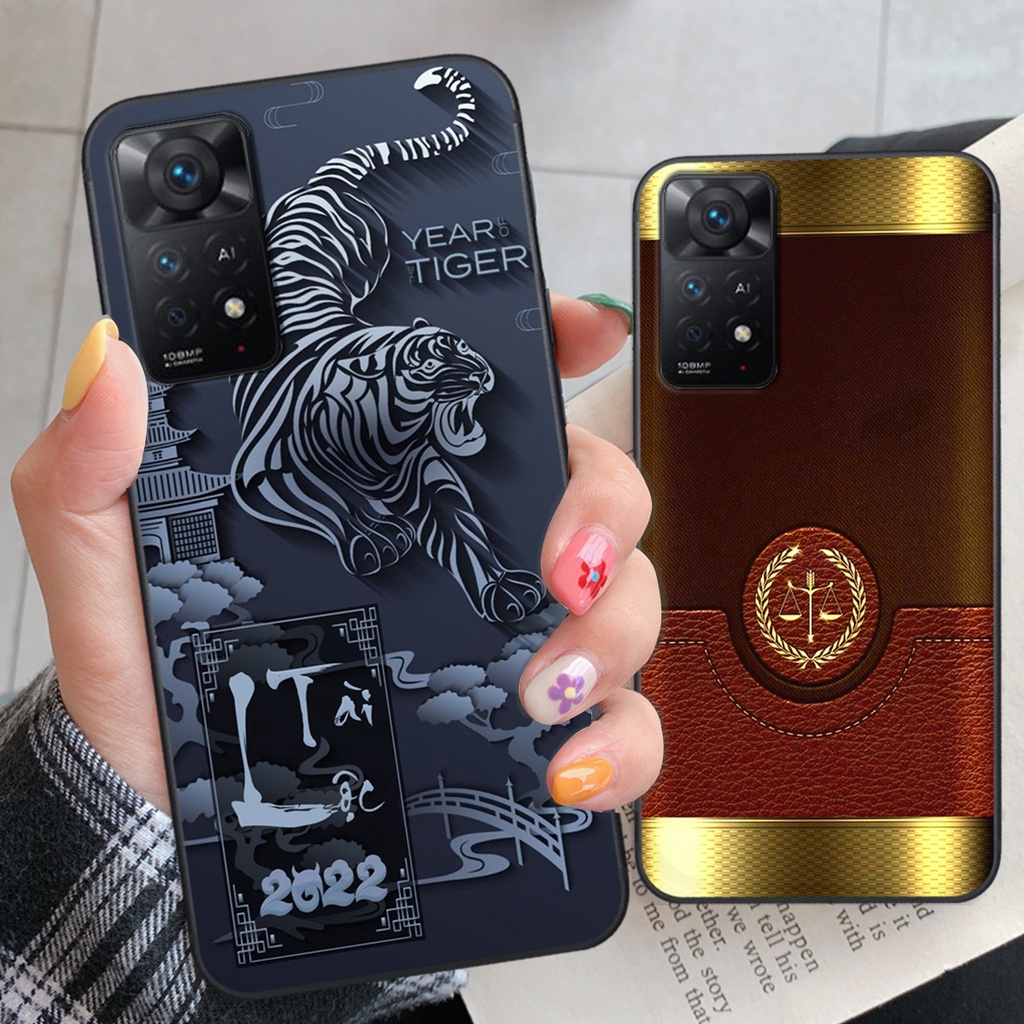 Ốp Xiaomi Redmi Note 11 4G / Note 11S / Note 11 Pro 5G in hình tài lộc,mã đáo ốp lưng cao cấp chất lượng