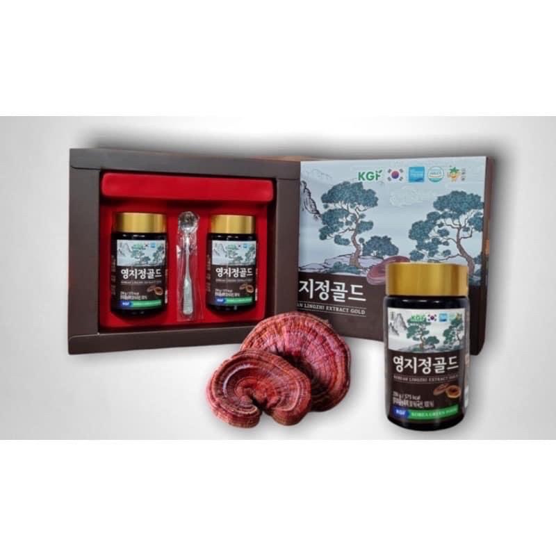 Cao Linh Chi Korea Green Food Cao Cấp Hộp 2 lọ x 250g, Chiết xuất từ nấm linh chi Hàn Quốc chính hãng