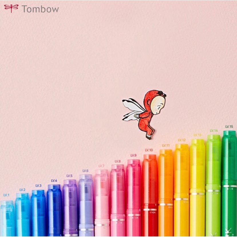 [Loại Lẻ] Bút Trang Trí 2 Đầu Play Color K TOMBOW Nhật Bản Cây Đầu To