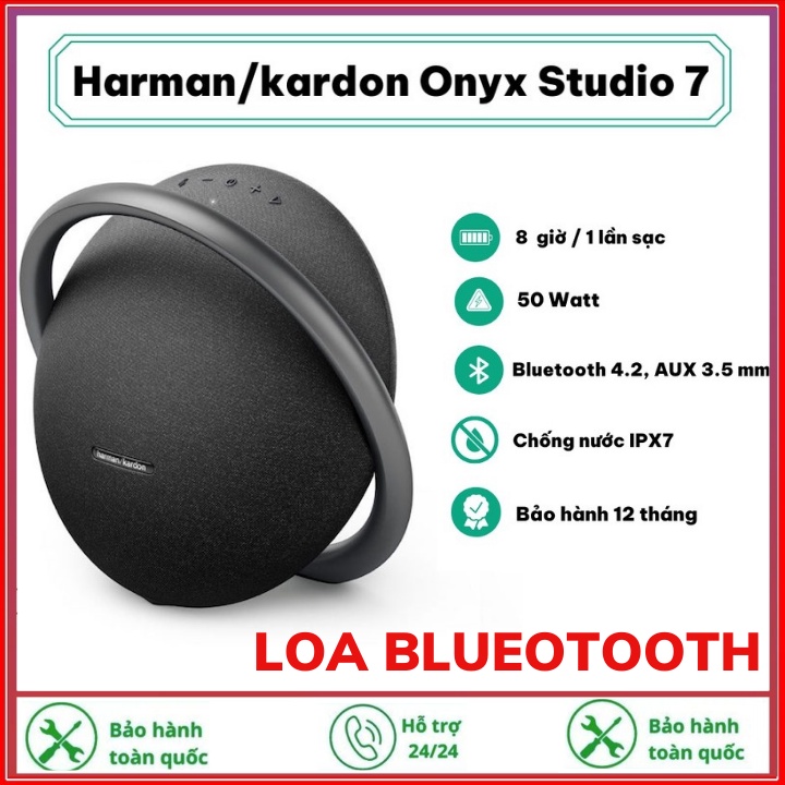 Loa Bluetooth,Loa Harman/kardon Onyx Studio 7 PGI,Chính Hãng-Bảo Hành 24 Tháng