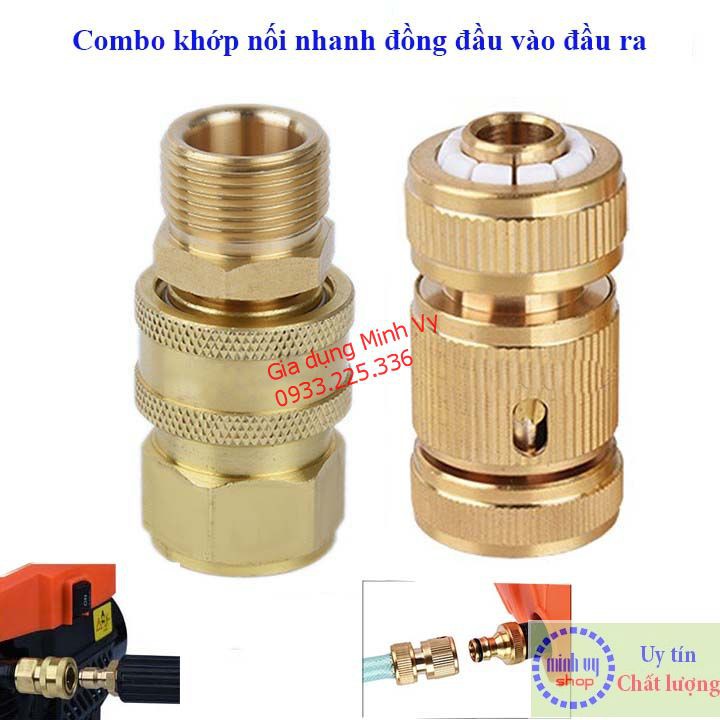 Combo bộ khớp nối nhanh đầu vào và đầu ra máy rửa xe mini - combo_in_out