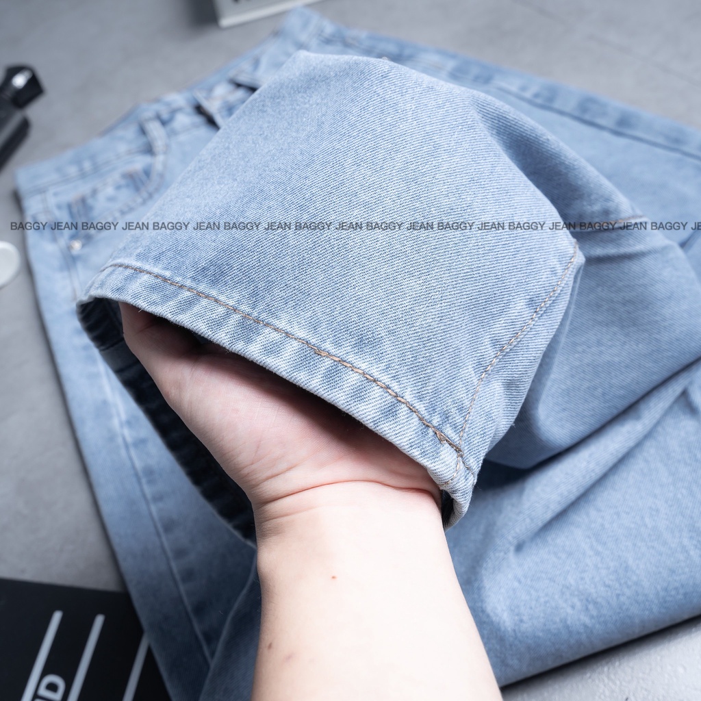 Quần Jean Ống Rộng Nữ Lưng Cao, Quần Jean Nữ Ống Suông Phom Dài Trơn Cá Tính