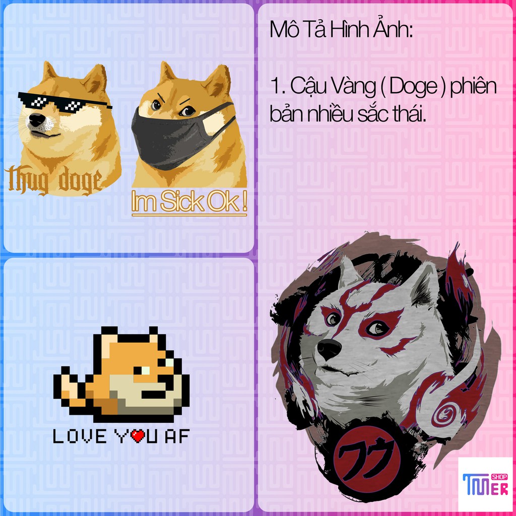 Giảm giá Áo cậu vàng doge 4 mẫu unisex hot - tmer - BeeCost