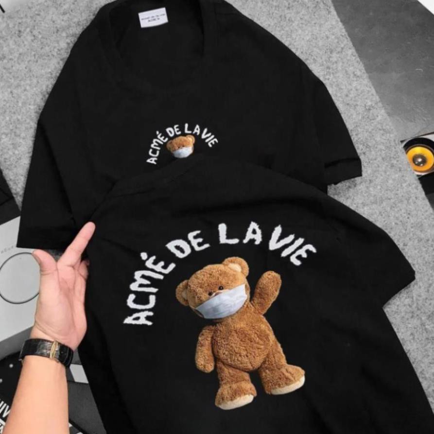 Áo Phông ADLV Nam Nữ Bear FACE MARK Áo Thun ADLV Tay Lỡ Form Rộng (M 43 - 44 ) | BigBuy360 - bigbuy360.vn