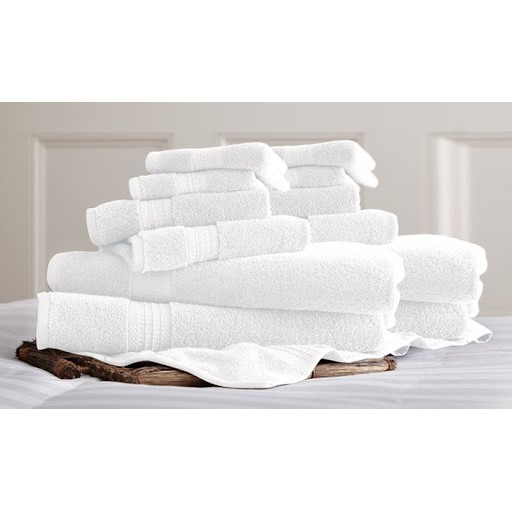 KHĂN MẶT TRẮNG DÀY 40x80 NHÀ NGHỈ KHÁCH SẠN SPA 100% SỢI COTTON - KHĂN LAU ĐẦU