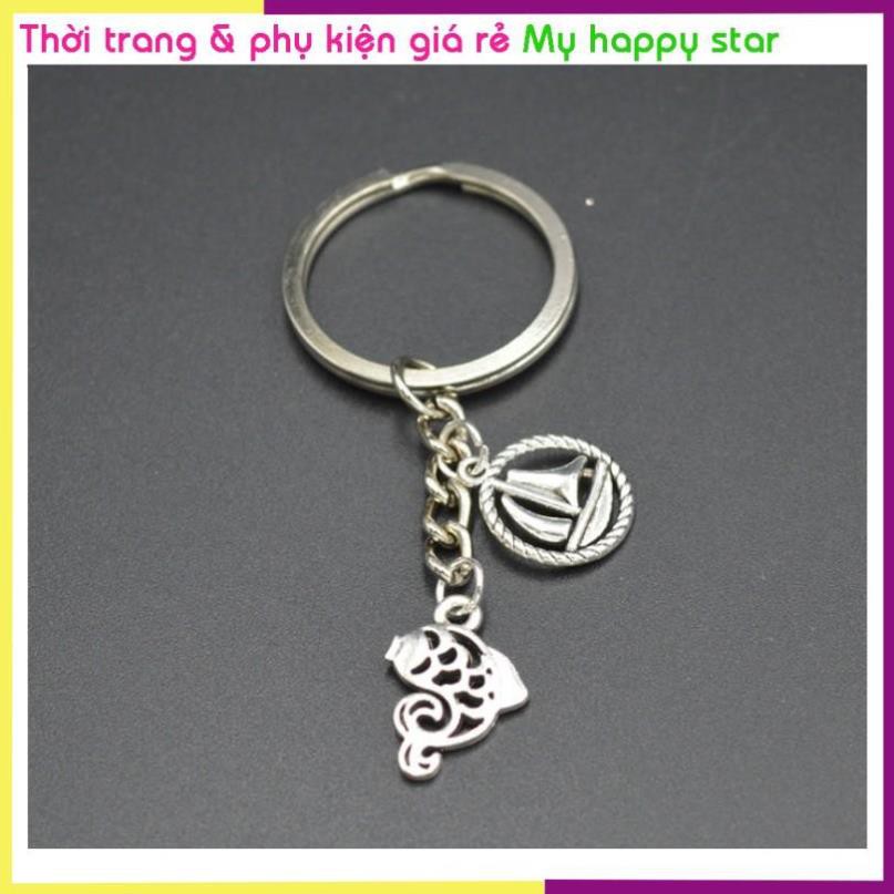 Móc khóa thuyền cá phát lộc MK05