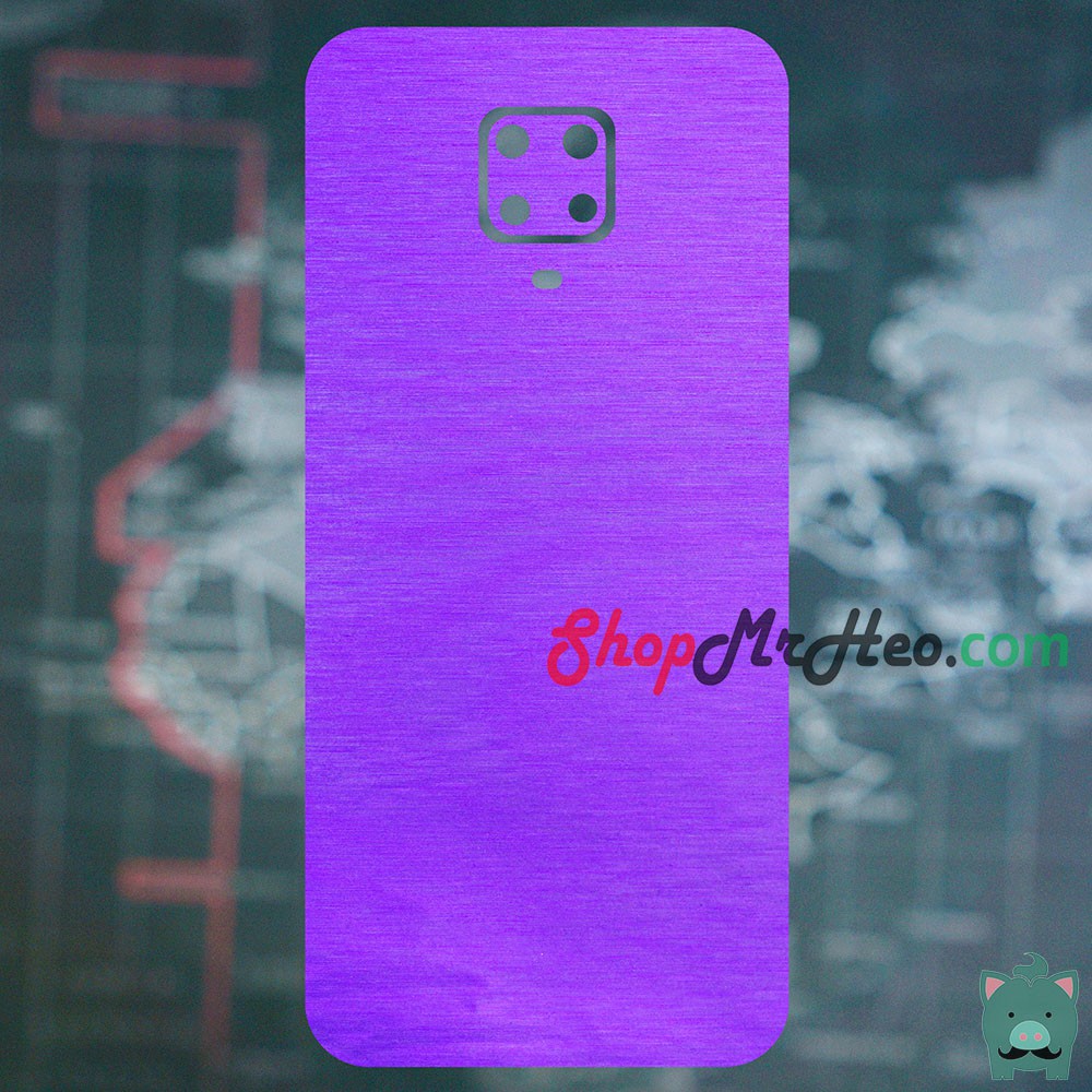 Skin Dán Mặt Sau Lưng Vân Nhôm Xiaomi Redmi Redmi Note 9 - Note 9s