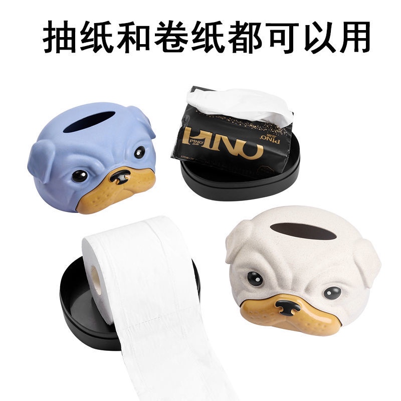 Hộp Đựng Khăn Giấy Cuộn Để Bàn Kiểu Hoạt Hình Sáng Tạo Đơn Giản