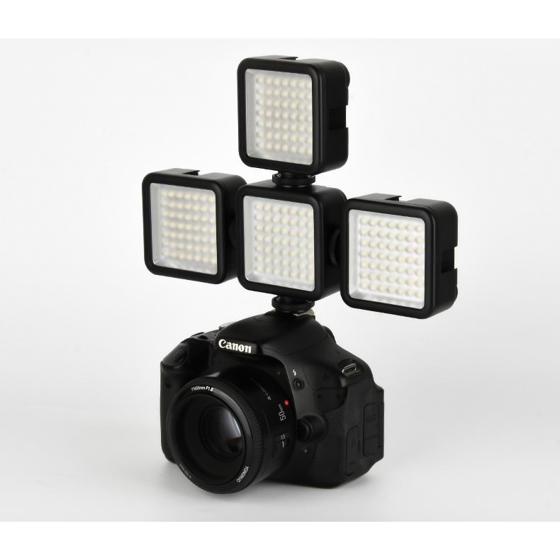 Đèn LED Mini W49 5.5W 6000K Siêu Sáng Hỗ Trợ Quay Video Cho Điện Thoại / Máy Ảnh DSLR