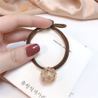 Mới Dây Cột Tóc Đính Hạt Giả Ngọc Trai