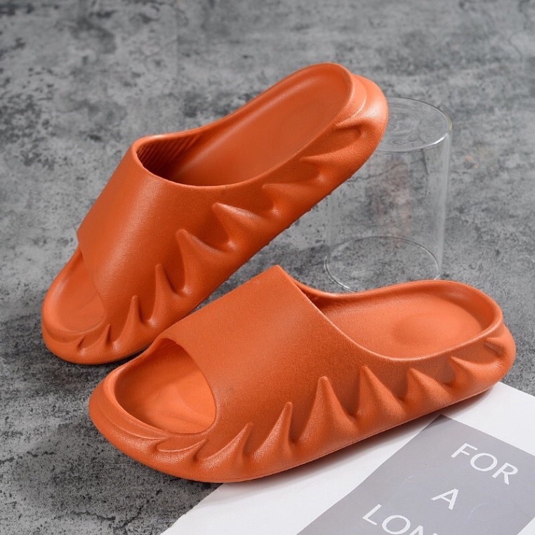 Dép Bánh Mì Gợn Sóng Quai Ngang Unisex Siêu Nhẹ Siêu Bền Nam Nữ - DL144