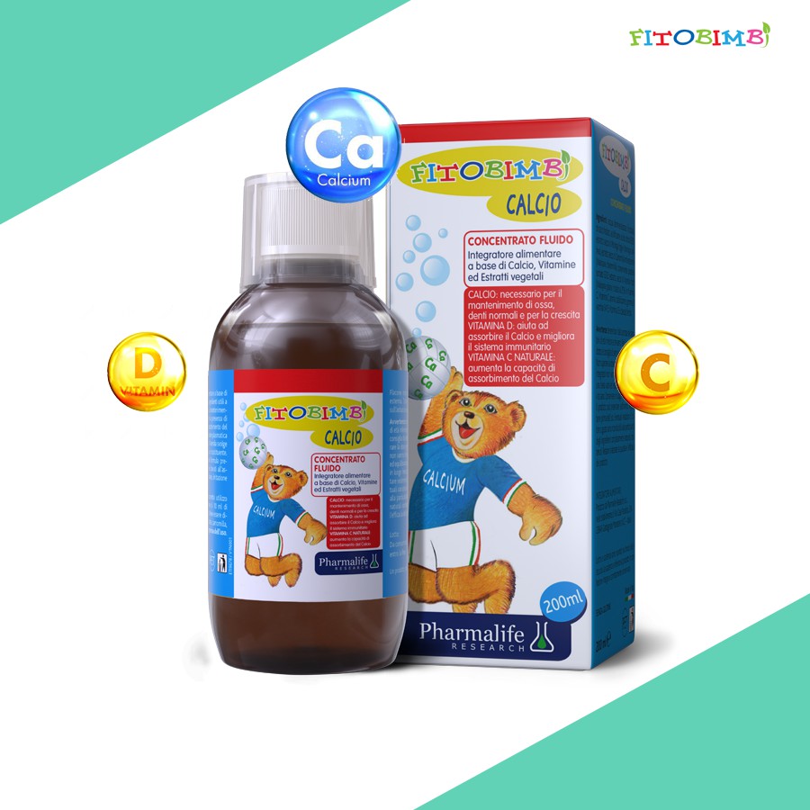 Siro Fitobimbi Calcio - Thảo Dược Châu Âu Giúp Trẻ Cao Lớn Mỗi Ngày (200ml)
