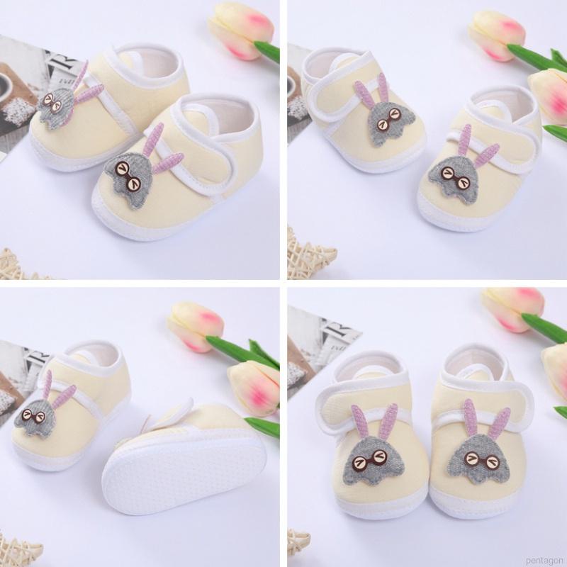 Giày thể thao đế mềm chống trượt kiểu dáng dễ thương cho bé sơ sinh 0-18 tháng tuổi