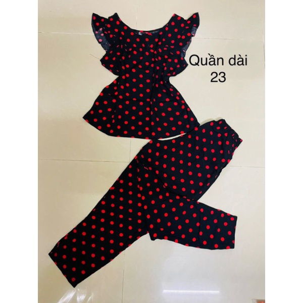 Bộ lanh (tole) nữ quần dài tay cánh tiên HOA 10 GIO