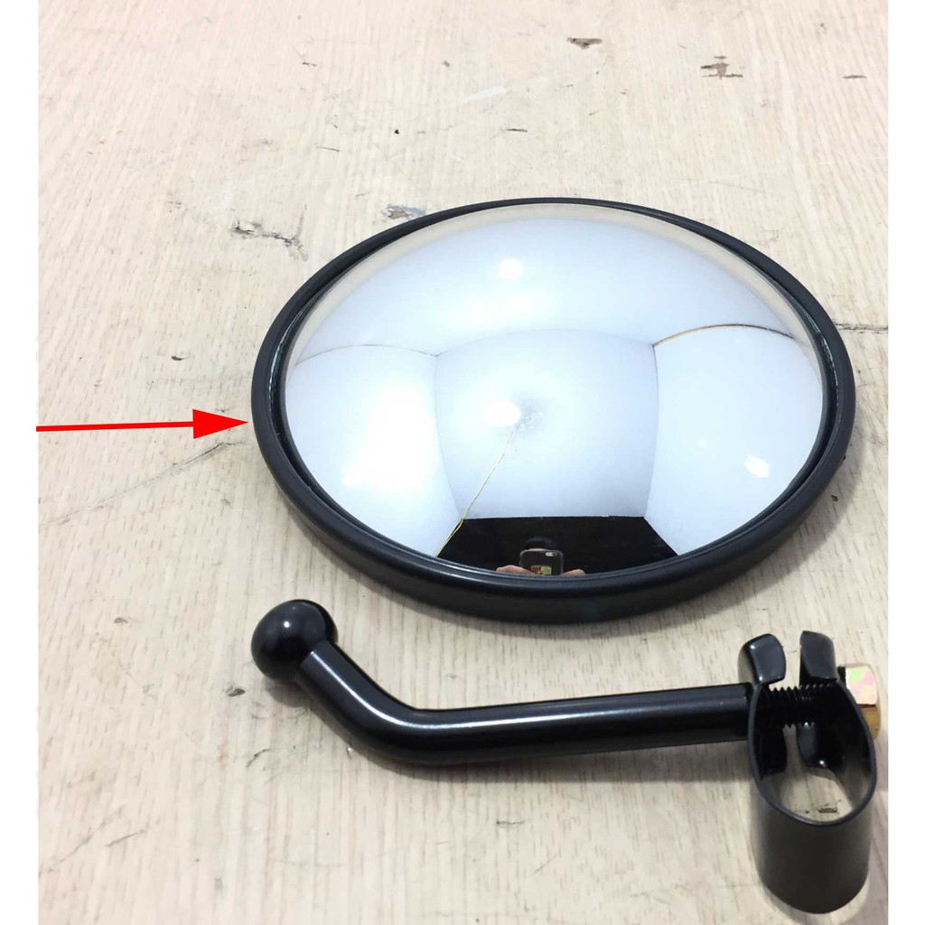 Gương chiếu hậu - SL1765 bắt táo chính giữa, gương tròn lồi d145. Gương soi đầu cabin Kia 1.4 tấn, xe tải Trung Quốc