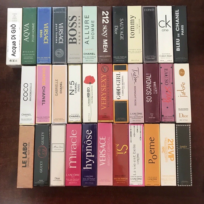 Nước hoa chiết Pháp 20ml siêu tiện và thơm