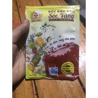 Bột rau câu con Sóc Vàng 12g