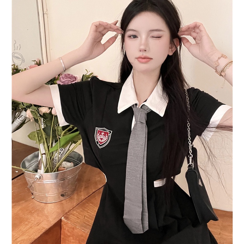 Đầm Mini Tay Ngắn Thời Trang Cho Nữ