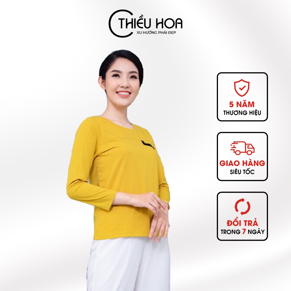 Áo Thun Tay Dài Nữ Thiều Hoa P124
