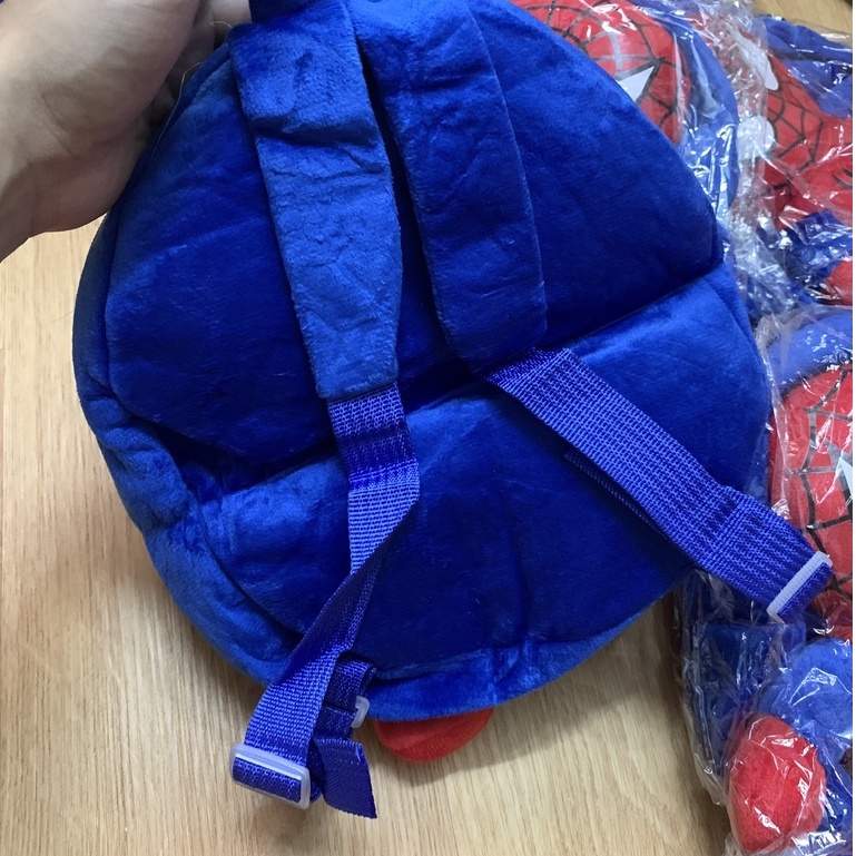 Balo thú bông hình người nhện cho bé mẫu giáo mầm non nhà trẻ