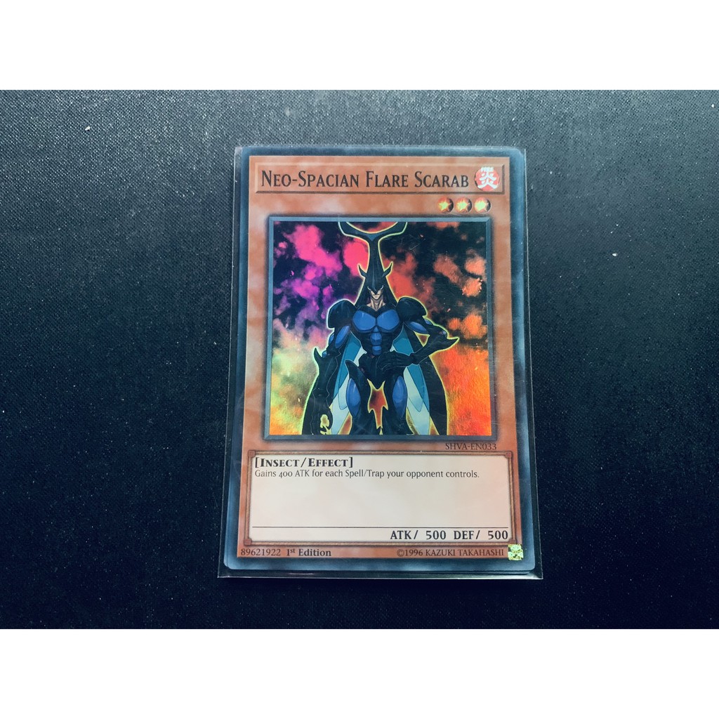 Thẻ Bài Yugioh Chính Hãng Neo-Spacian Flare Scarab - SHVA-EN033