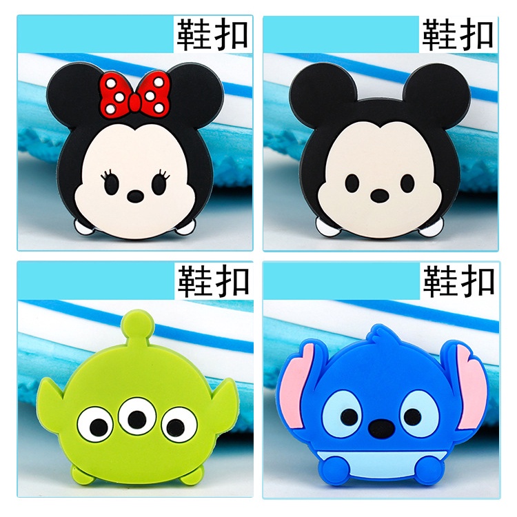 Ghim Cài Giày Trang Trí Hình Mickey Mouse Jibbitz Anime Minnie Cat Crocs Jibbits Trang Trí Phụ Kiện Giày Cho Nữ Disney Jibbitz