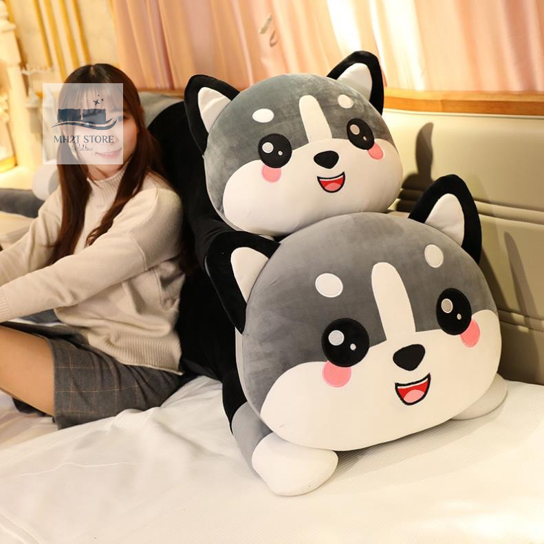 Gấu Bông Mèo Husky siêu to khủng lồ thú nhồi bông mặt ngáo gối thú nhồi bông giá rẻ ôm mèo ngáo bảo hành 6 tháng SHOP MH