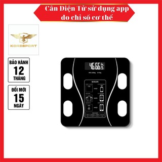 [APP tiếng việt okok]Cân Điện Tử Sức Khỏe Thông Minh Kết Nối Bluetooth Phân Tích Các Chỉ Số Cơ Thể, Cân Đo Lượng Mỡ