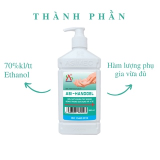 Gel rửa tay khô ASI HANDGEL 500ml (Chính hãng)