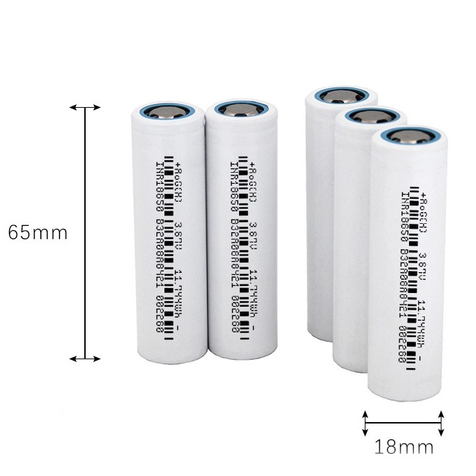 Pin sạc 18650 lithium 3.7V 3200mAh DLG, dòng xả 3C, Pin sạc 3,7V dùng cho đèn pin, Dung lượng thật 3200mAh