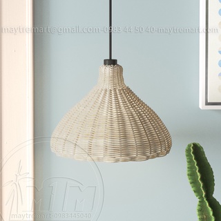 Đèn mây MTDM25 - Đèn mây tre, Đèn trang trí, Đèn treo thả