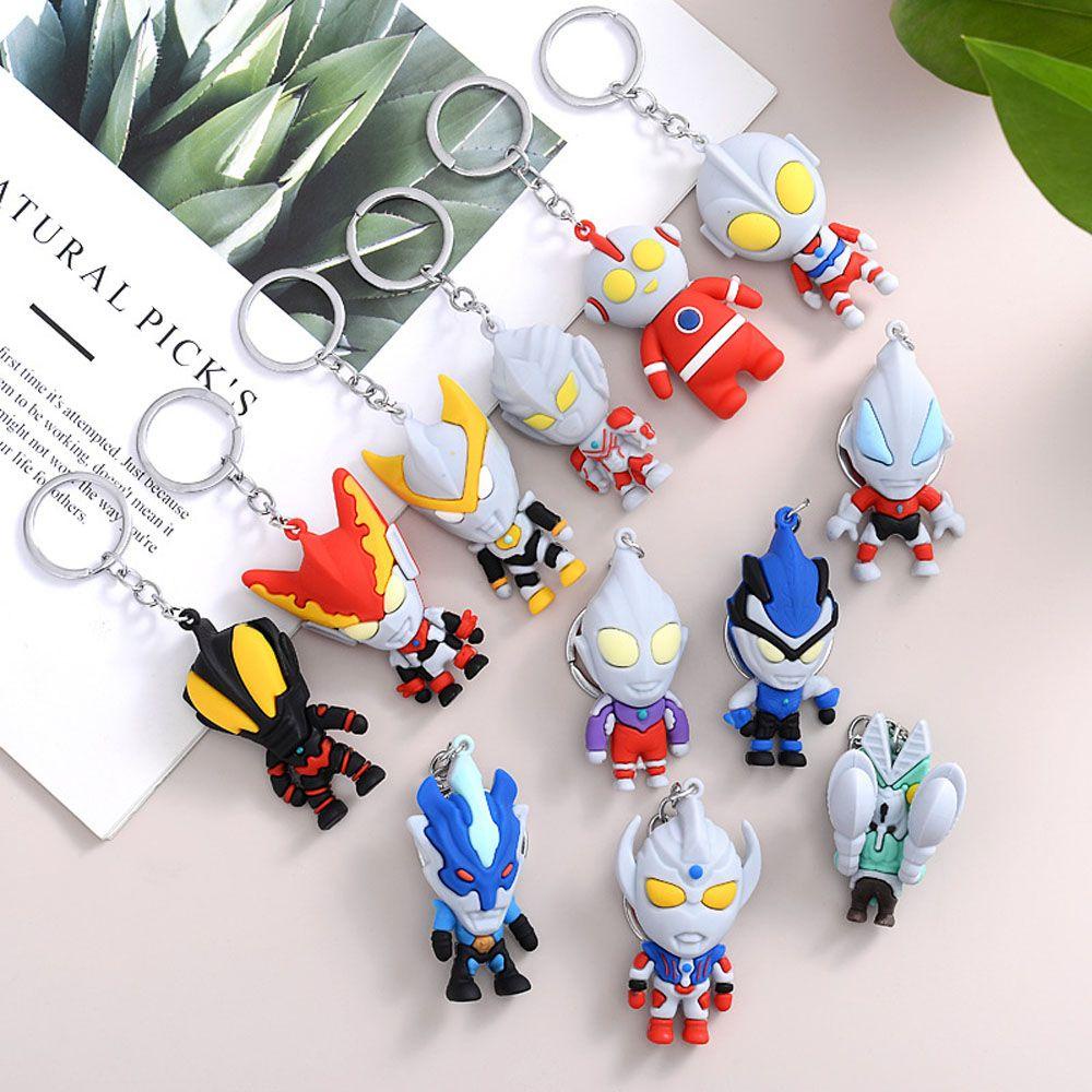 Móc Khóa Hình Nhân Vật Ultraman Phong Cách Anime Nhật Bản Độc Đáo
