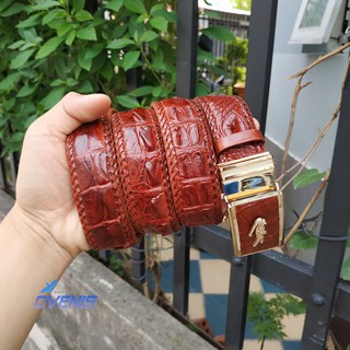 Thắt lưng nam da cá sấu liền. sản phẩm cao cấp có đan viền thủ công rất đẹp và bền!