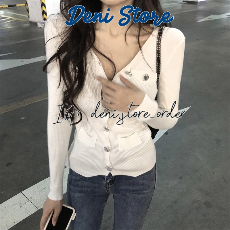 Áo len mỏng body dài tay 2 màu basic đen, trắng