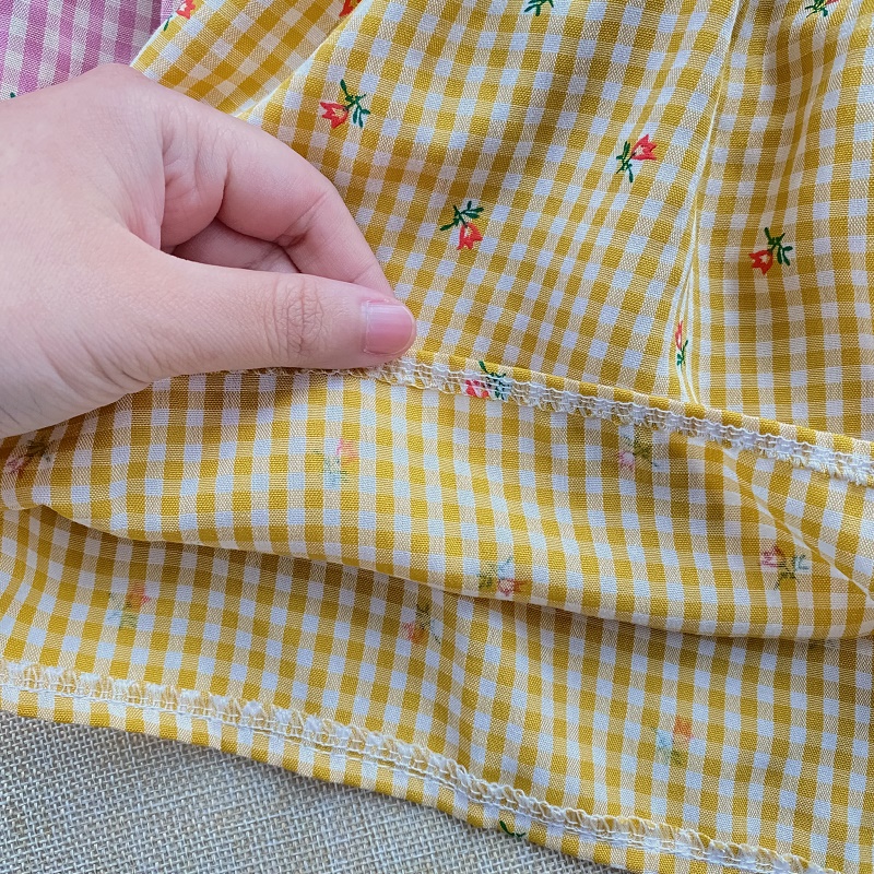 Váy cho bé gái 2 dây caro hoa nhí nơ vai sơ sinh 1 2 3 4 tuổi MINTSCLOSET Mint's Closet - GV0067