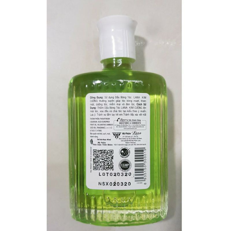 Dầu bóng tóc Dưỡng tóc lana kim Cương