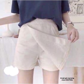 Quần kaki giả váy chun lưng (HS)